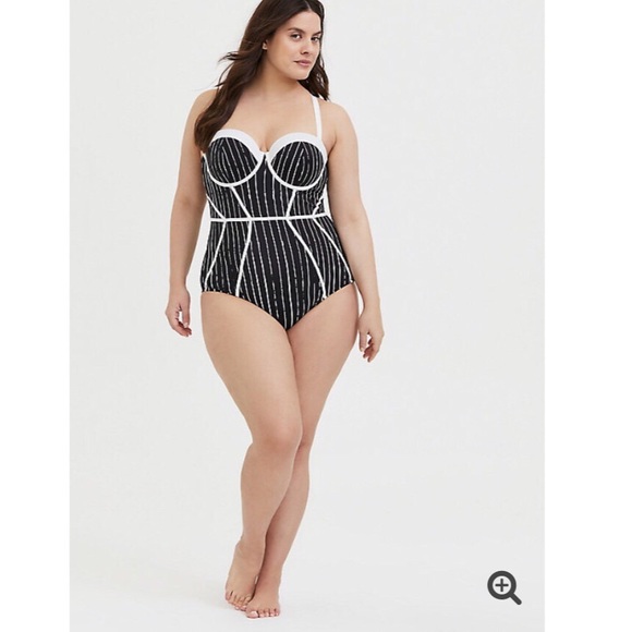 Torrid Nightmare Before Christmas One Piece Swimsuit - Picture 2 of 10